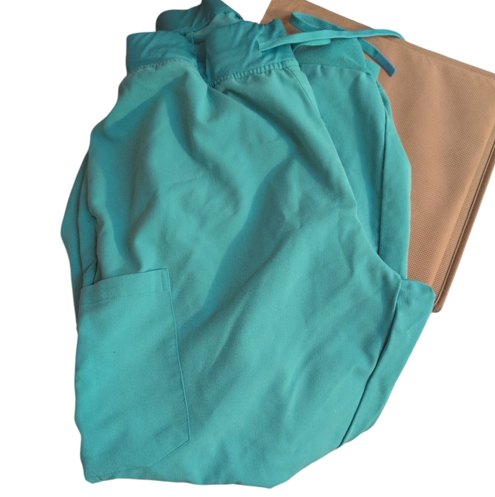 Mandala Scrubs Surgical Green 9-pocket Jogger Pants XL - Picture 4 of 5